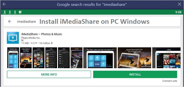 iMediaShare for Windows 7 8 10 PC Download
